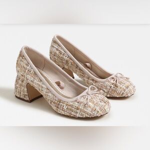 Elegant Tweed Block Heel Pumps by Sam Edelman